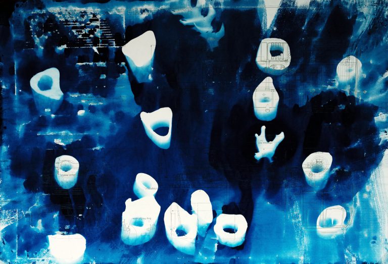 Bringit_P, 2025, Kontaktprint auf Transparentpapier, 90 x 60,5 cm, Unikat