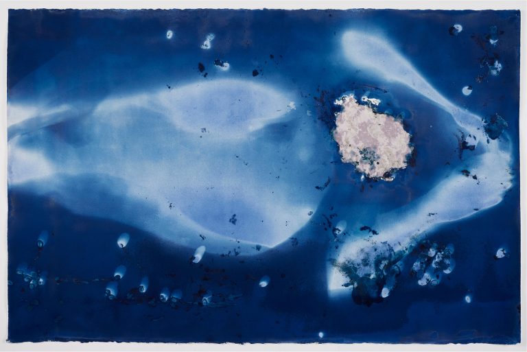 O.T._1 „Das ozeanische Gefühl“, Serie 2, Kontaktprint auf Büttenpapier, 101 x 66 cm, 2020, Unikat