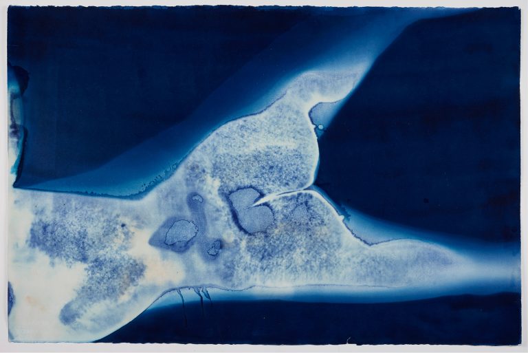 O.T._3 „Das ozeanische Gefühl“, Serie 2, Kontaktprint auf Büttenpapier, 101 x 66 cm, 2020, Unikat