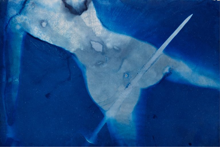 O.T. 4 (Knauf), "Das ozeanische Gefühl – Armory", Kontaktprint auf Bütten, 69 x 103 cm, 2023, Unikat